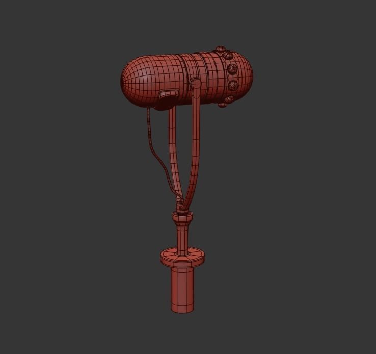 MICROPHONE earphone 3D model_11