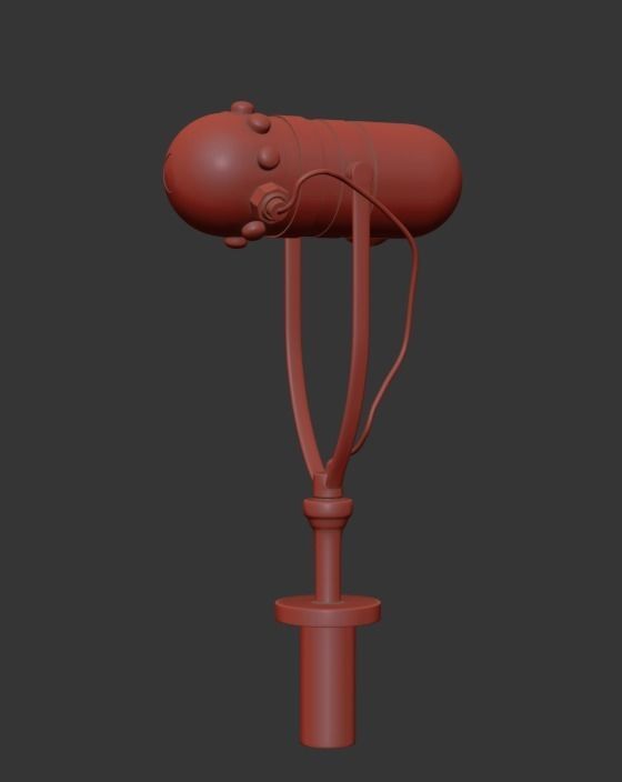 MICROPHONE earphone 3D model_7
