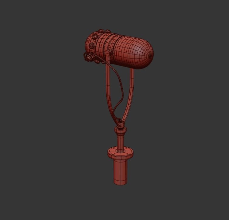 MICROPHONE earphone 3D model_10
