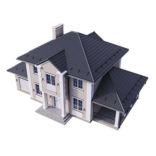 Villa 04 Classic Contenporary 3D model