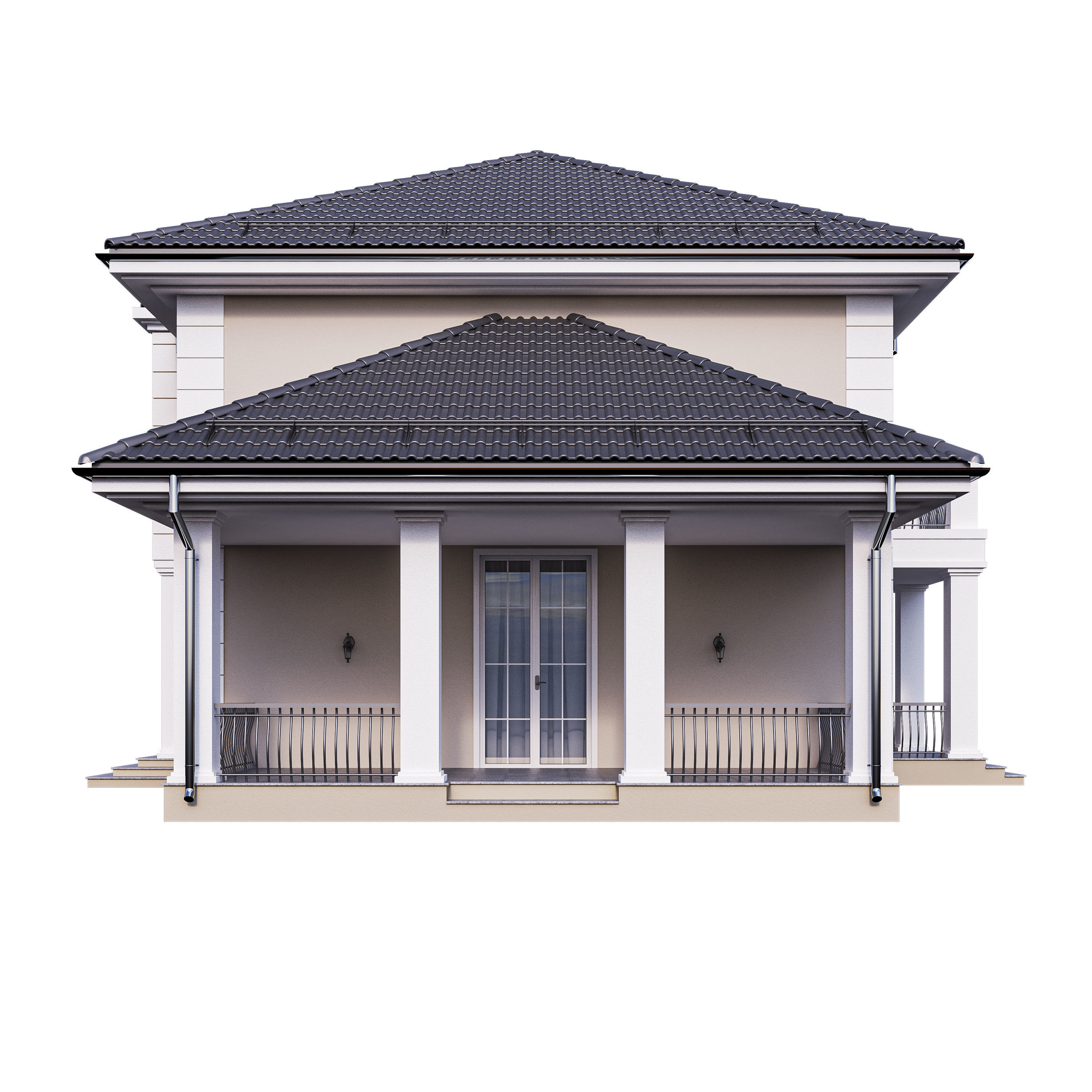 Villa 04 Classic Contenporary 3D model_8