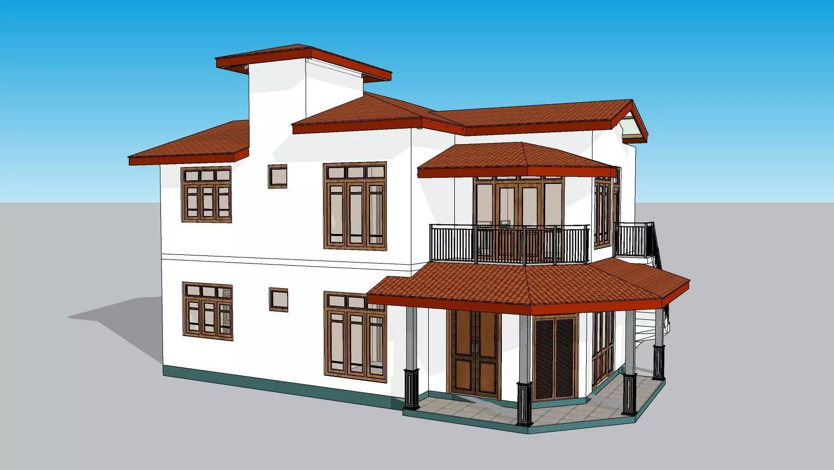 South Asian House P4 3D model