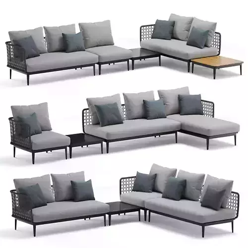 Outdoor Garden Aireys Woven modular sofa Wicker