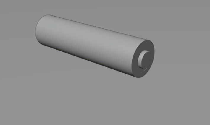 Battery cylinder Free 3D model_3