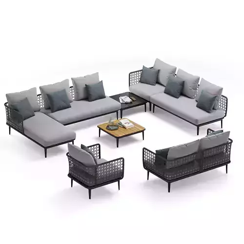 Outdoor Garden Aireys Woven Set Wicker