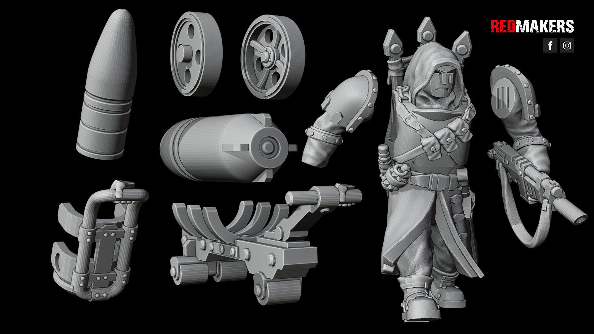 Janissaries - Artillery crew of the Imperial Force 3D print model_35