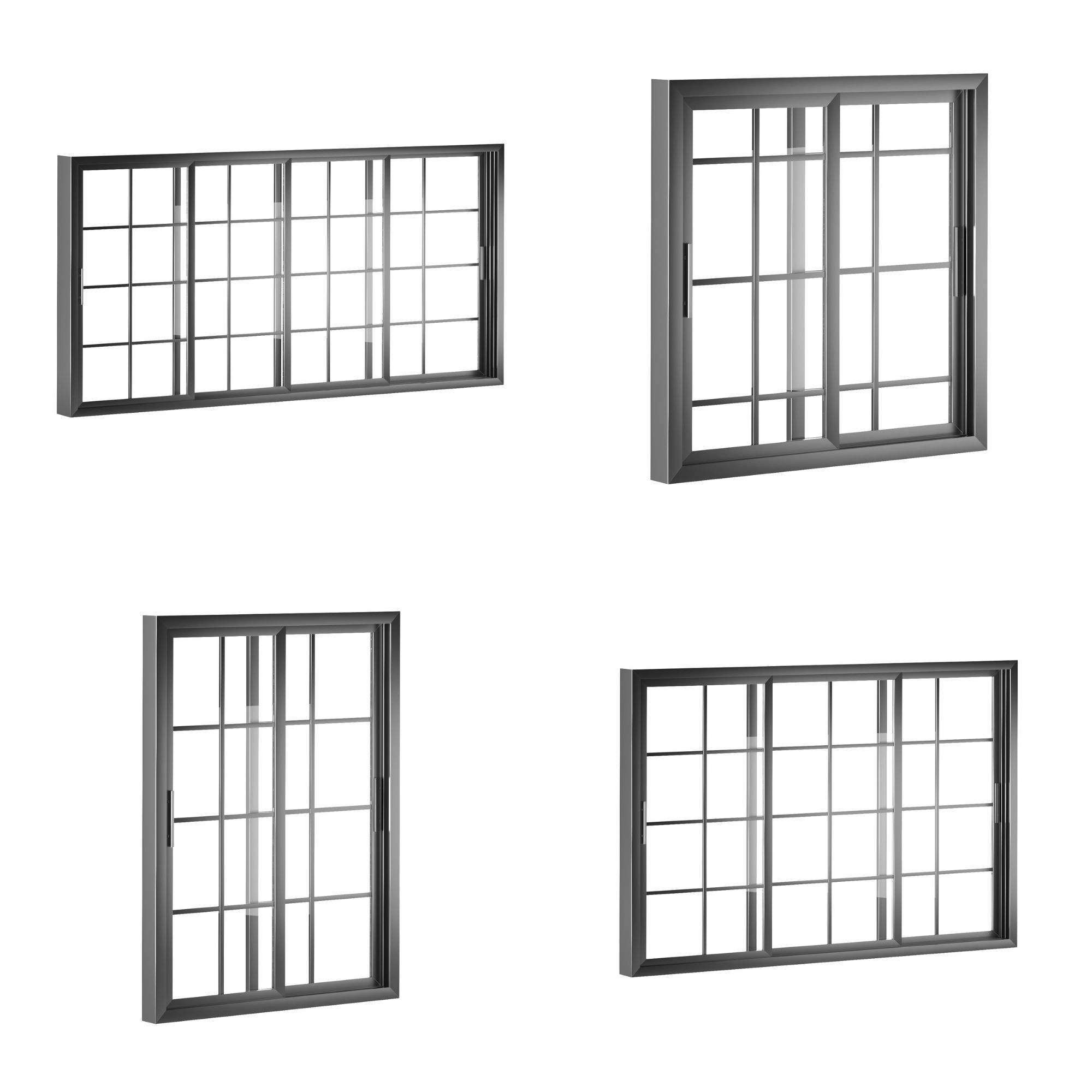 Modern Door Window Collection 3D model_46