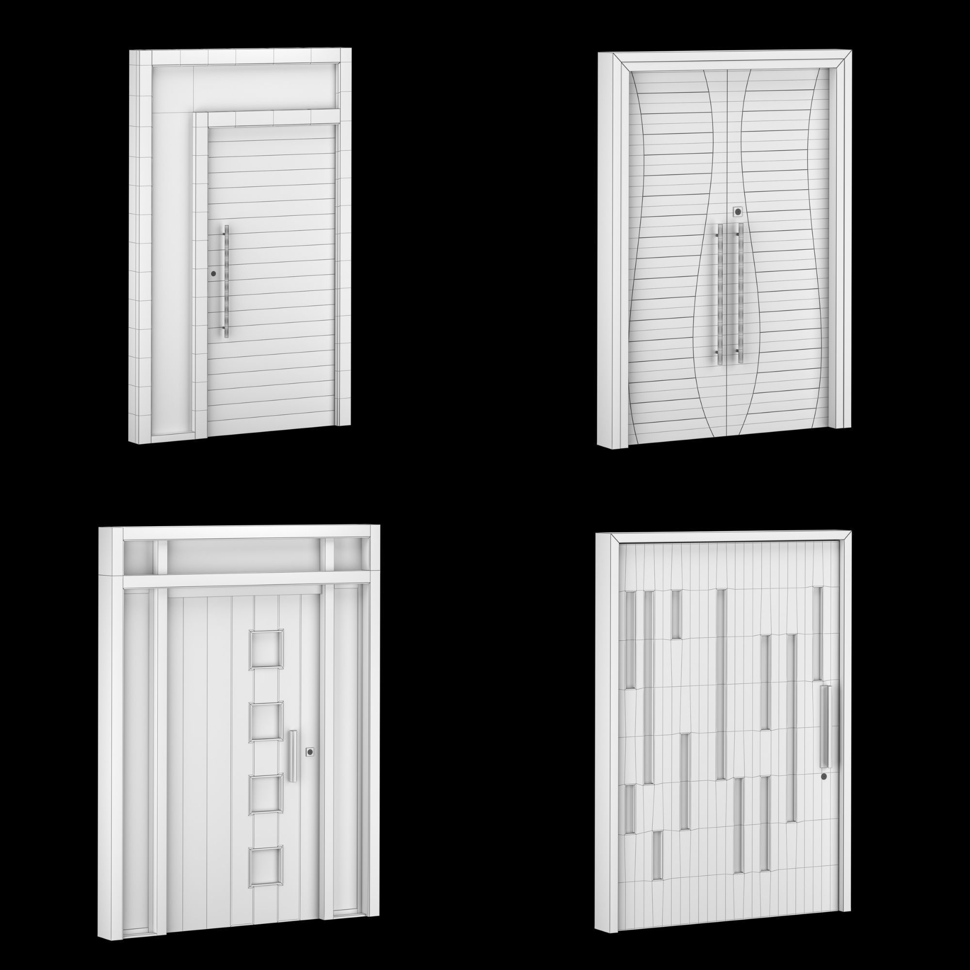 Modern Door Window Collection 3D model_65