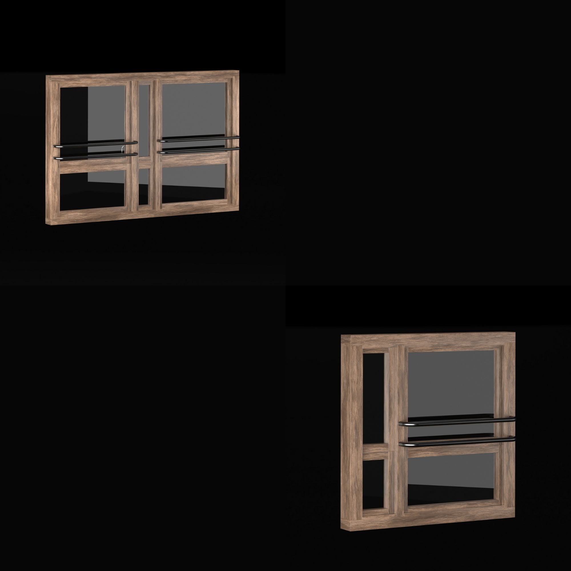 Modern Door Window Collection 3D model_43
