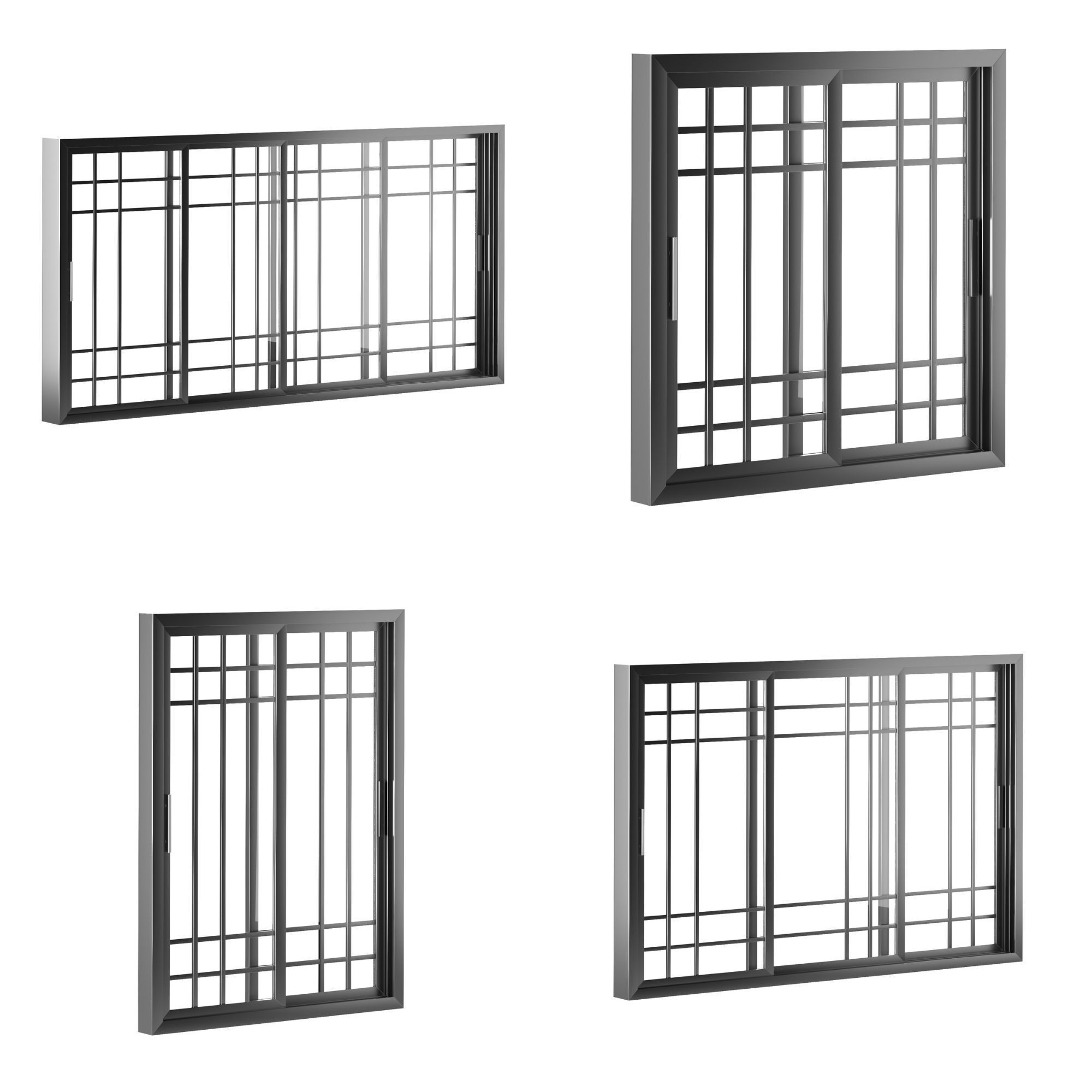 Modern Door Window Collection 3D model_48