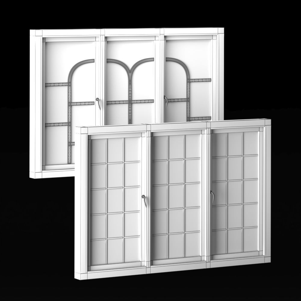 Modern Door Window Collection 3D model_66
