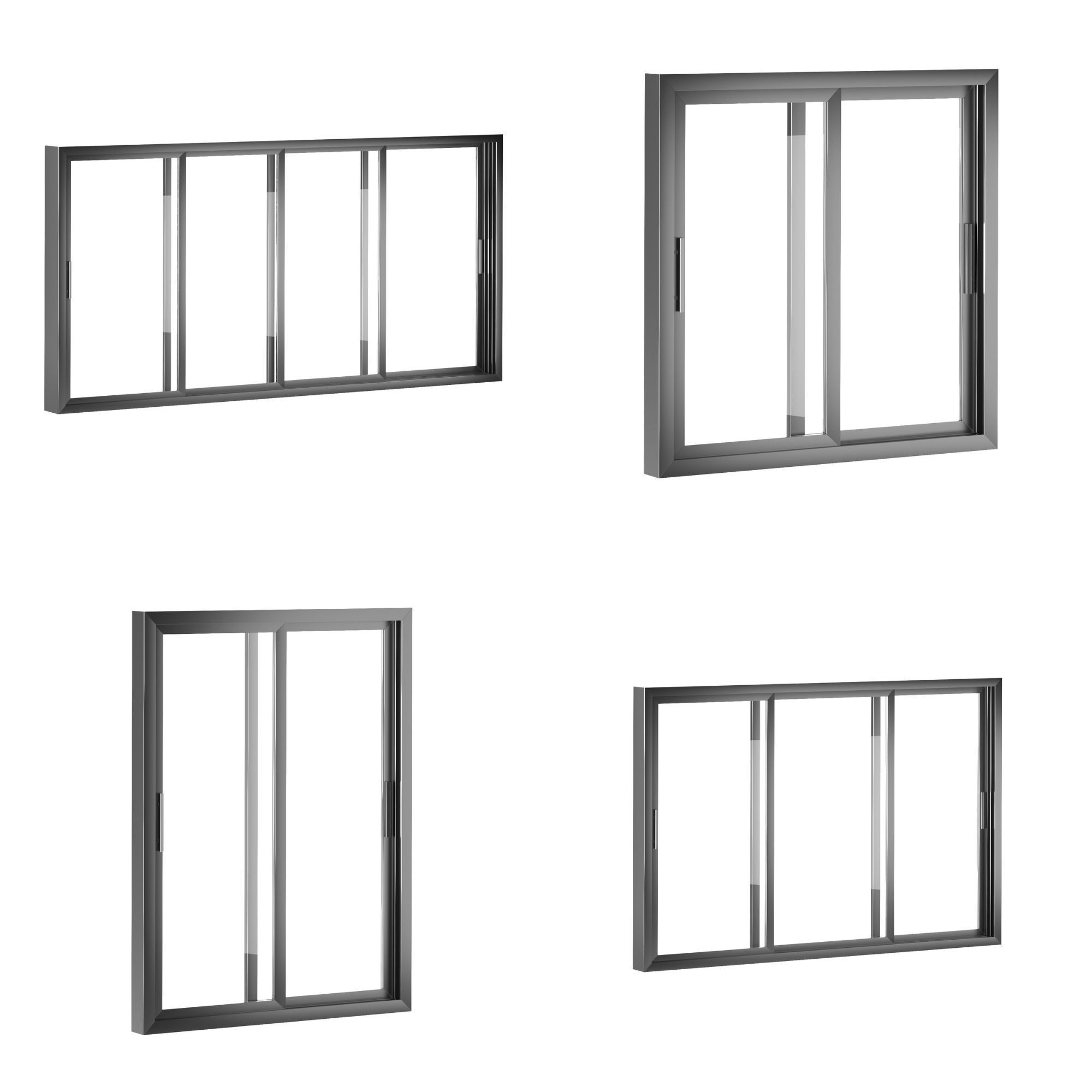 Modern Door Window Collection 3D model_47