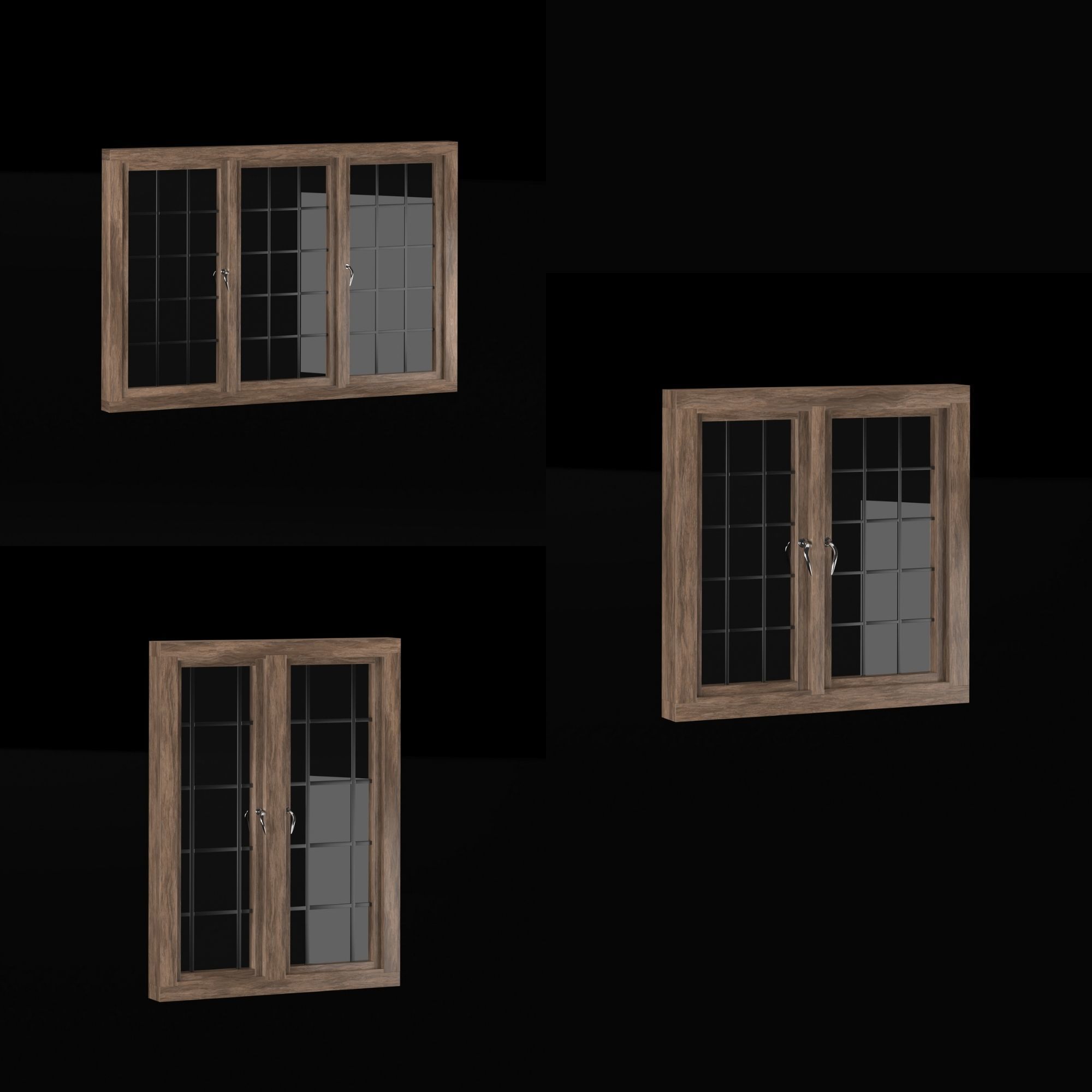 Modern Door Window Collection 3D model_32