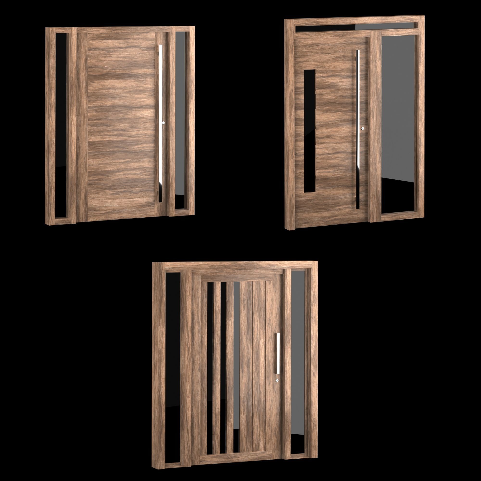 Modern Door Window Collection 3D model_11