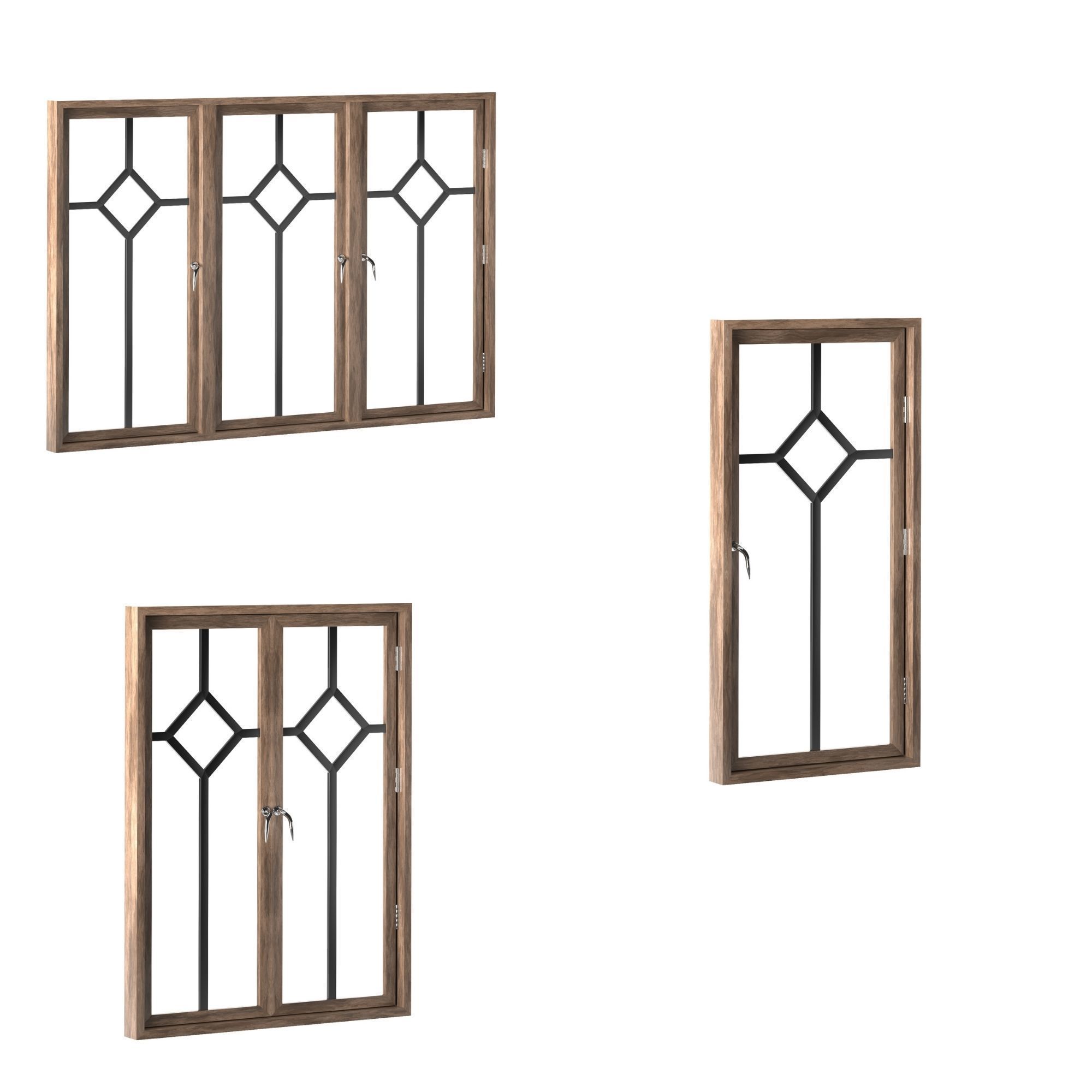 Modern Door Window Collection 3D model_50