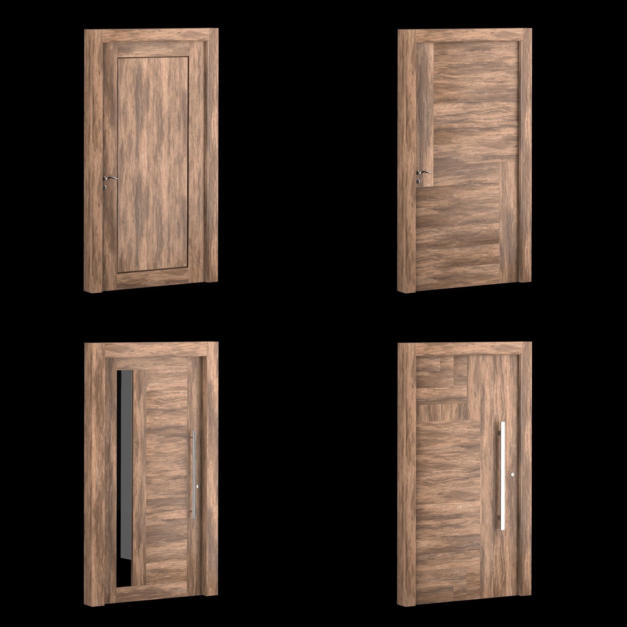 Modern Door Window Collection 3D model_29