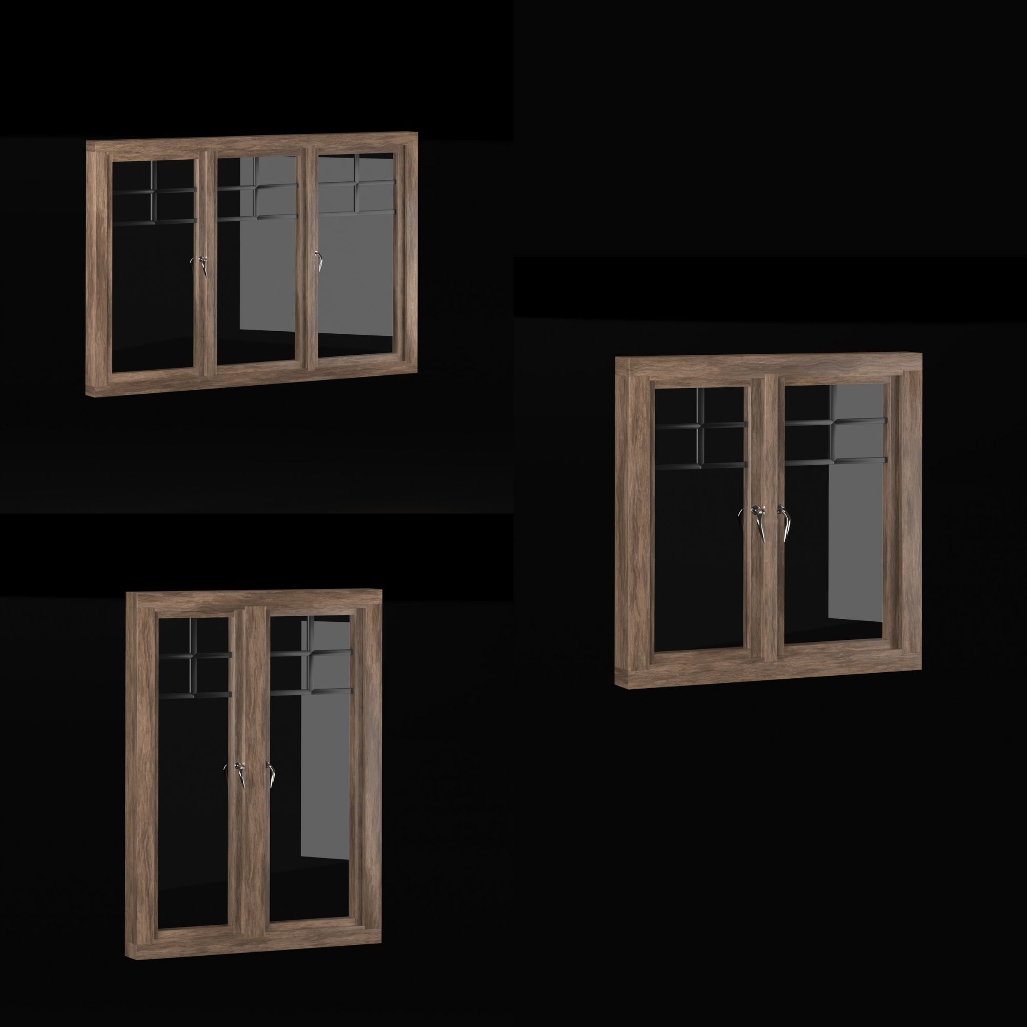 Modern Door Window Collection 3D model_37