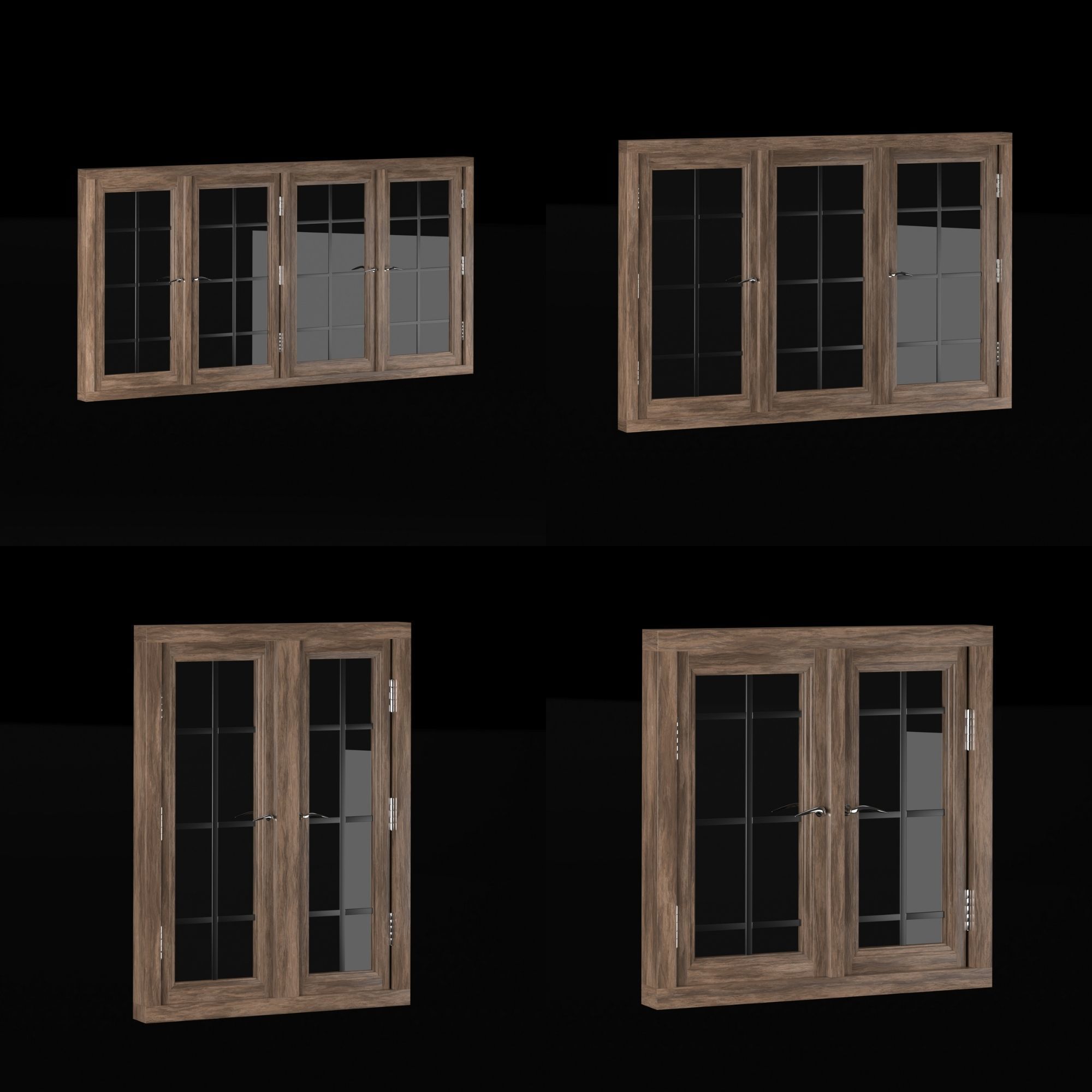 Modern Door Window Collection 3D model_38
