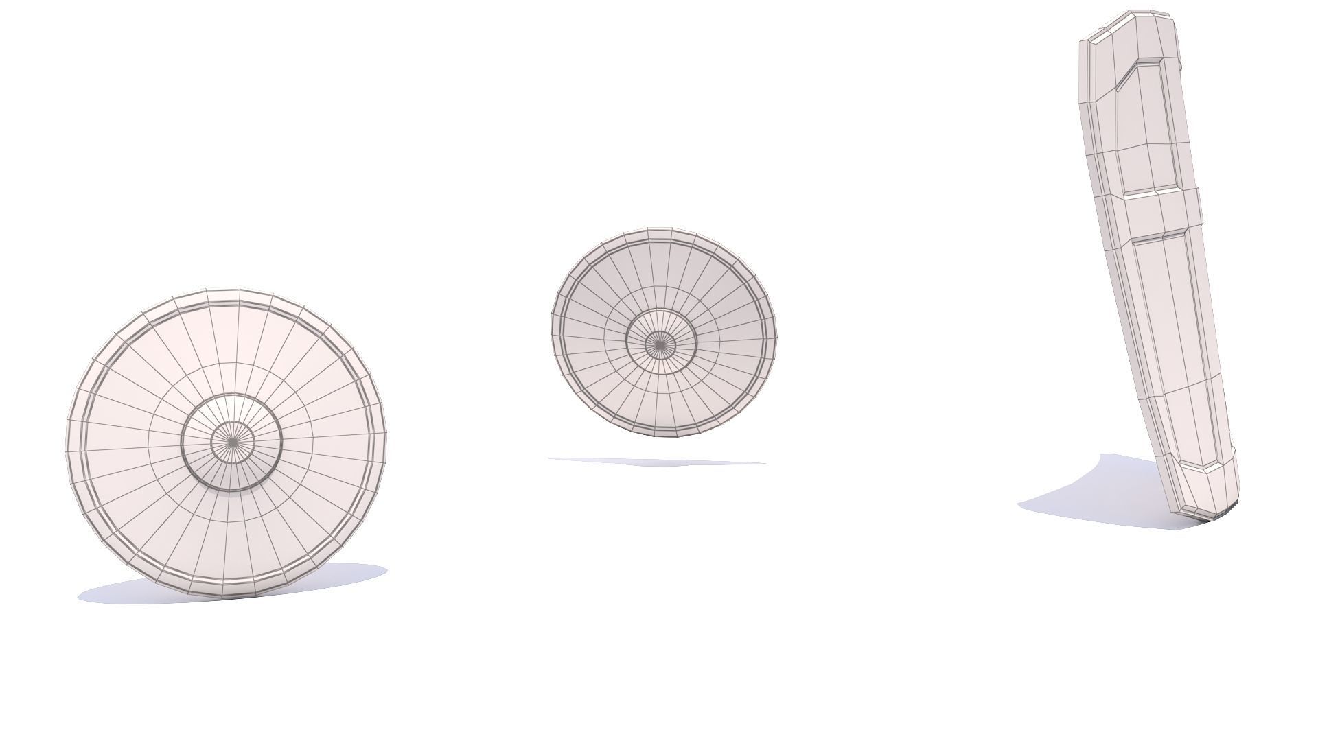 Weapons Shield Low-poly 3D model_20