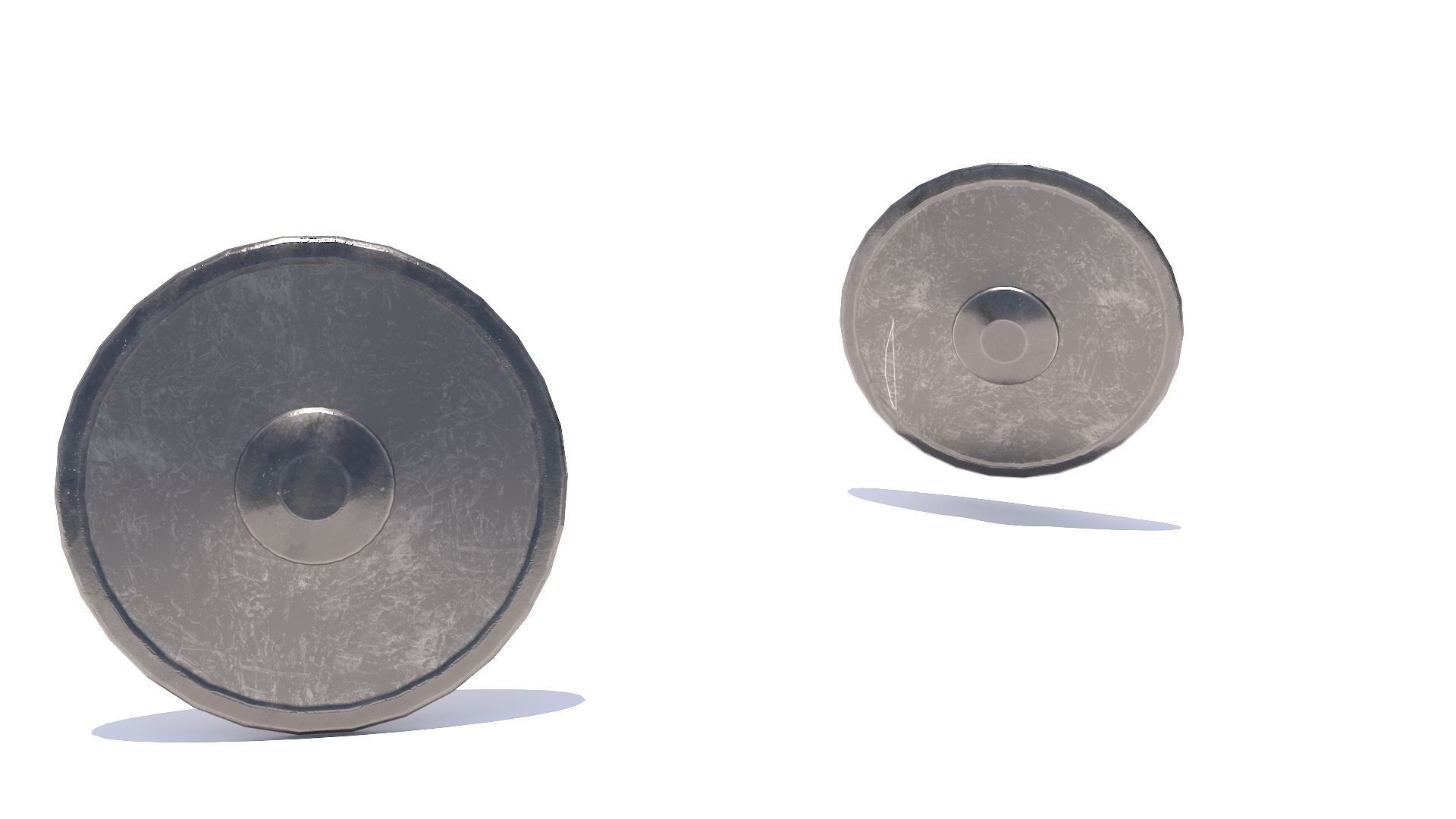 Weapons Shield Low-poly 3D model_10