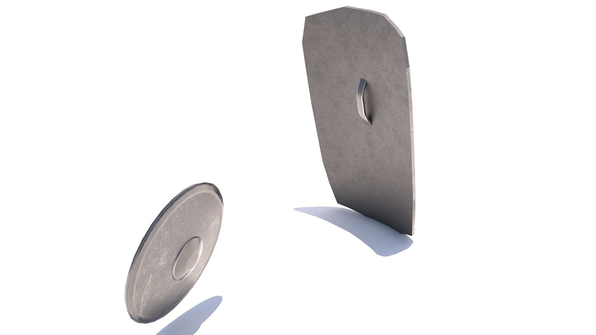 Weapons Shield Low-poly 3D model_9