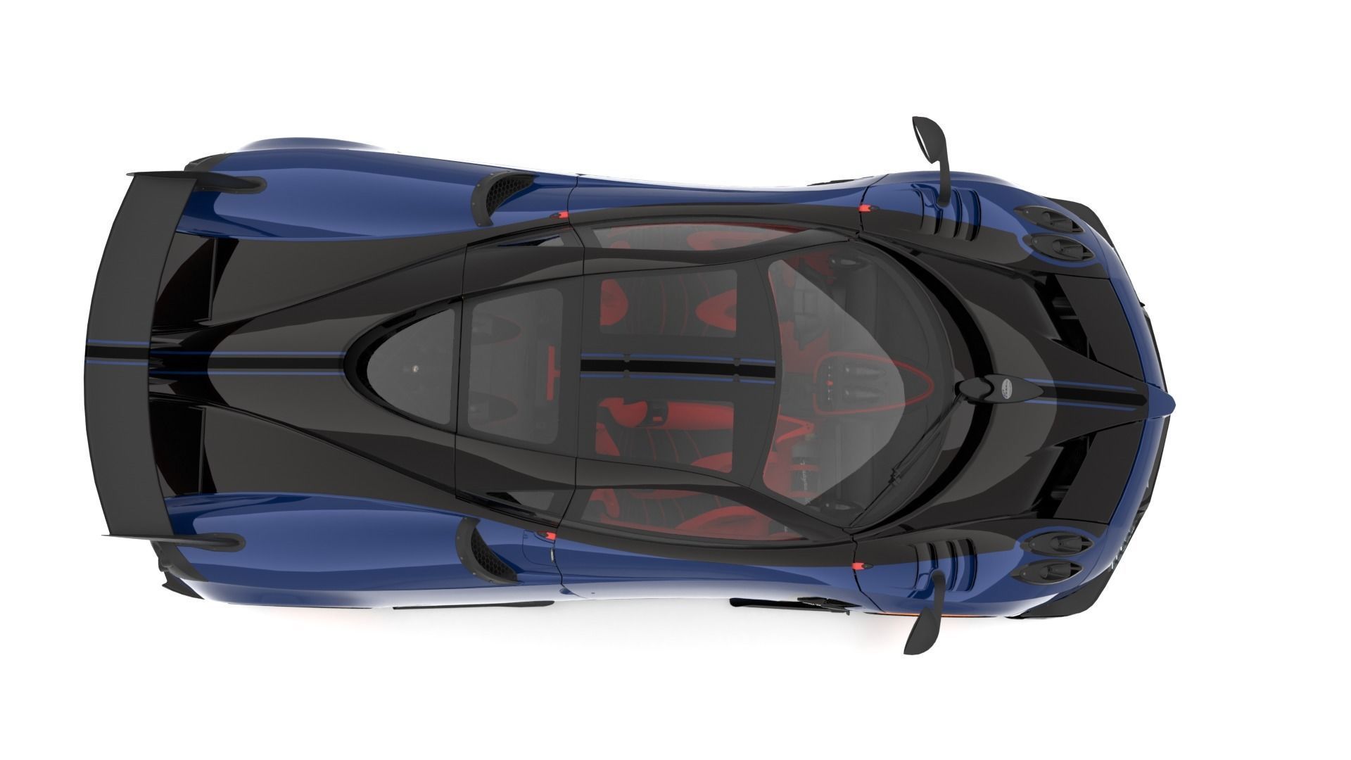 pagani huayra bc the gold edition of everything Low-poly 3D model_3