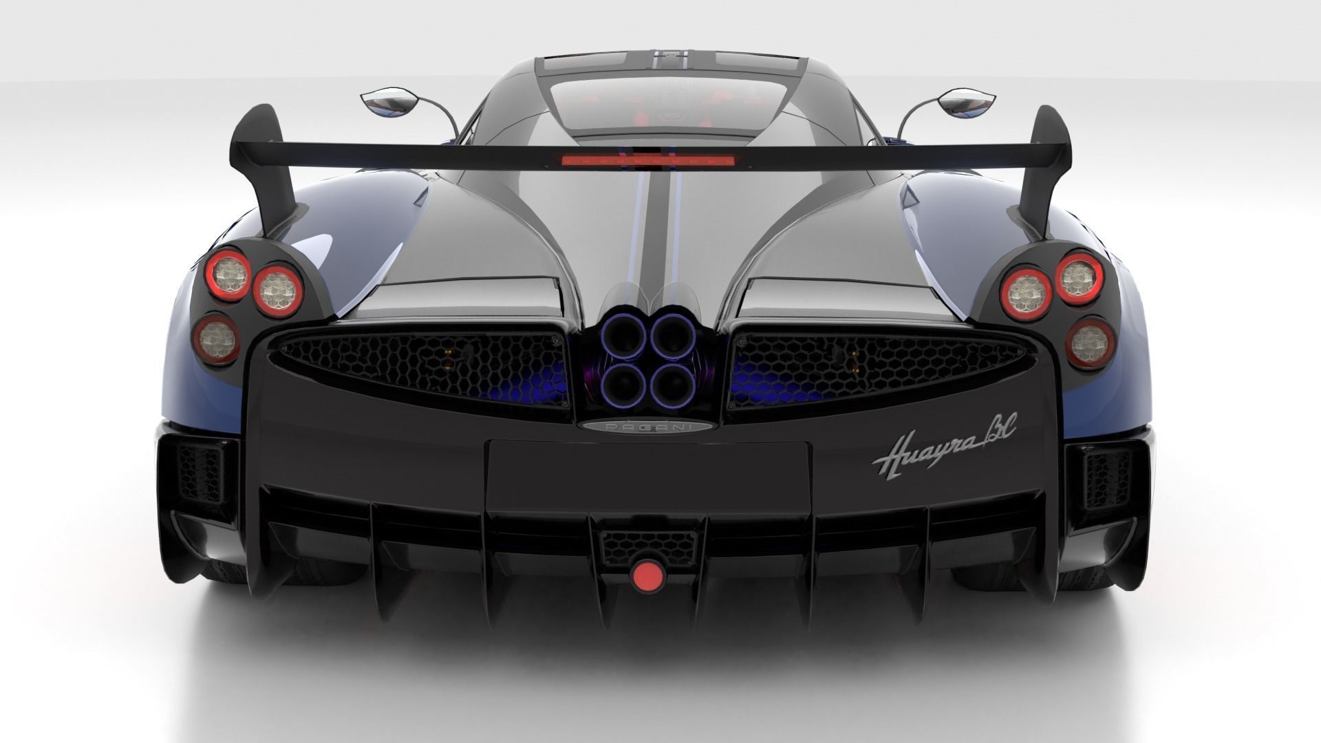 pagani huayra bc the gold edition of everything Low-poly 3D model_4