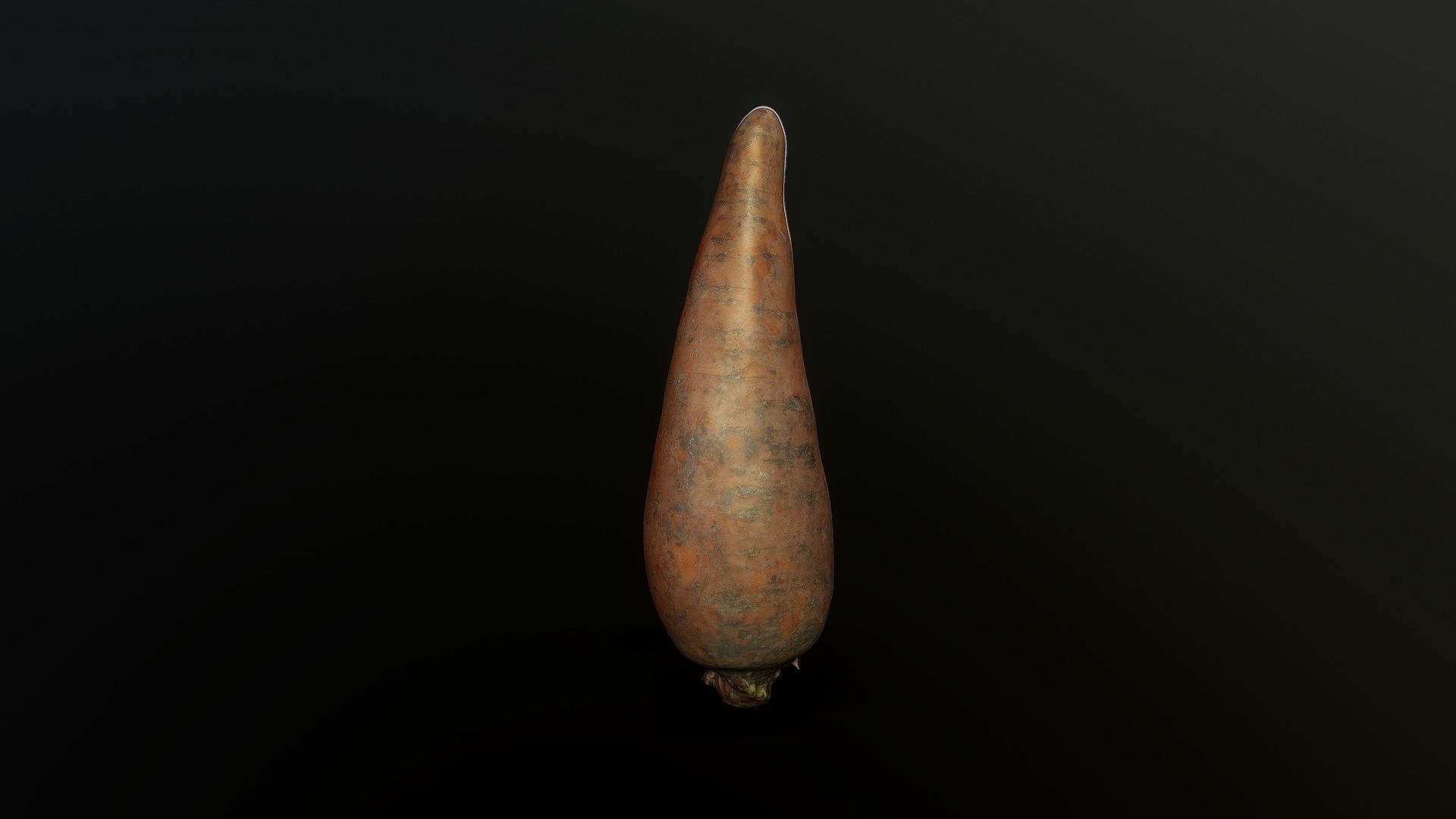 3D Scan Carrot Low-poly 3D model_2