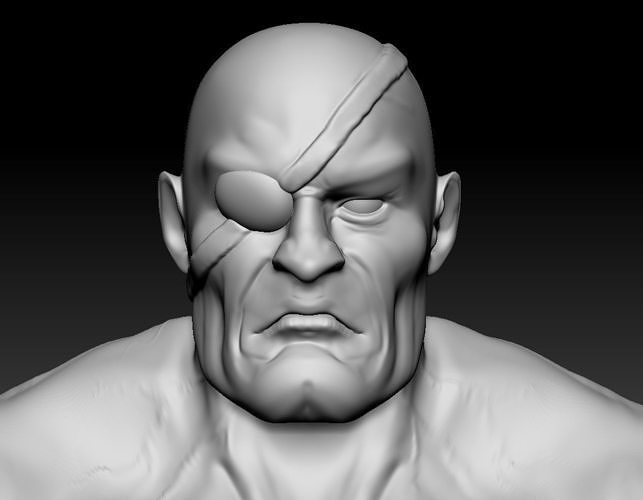 Sagat character  3D print model