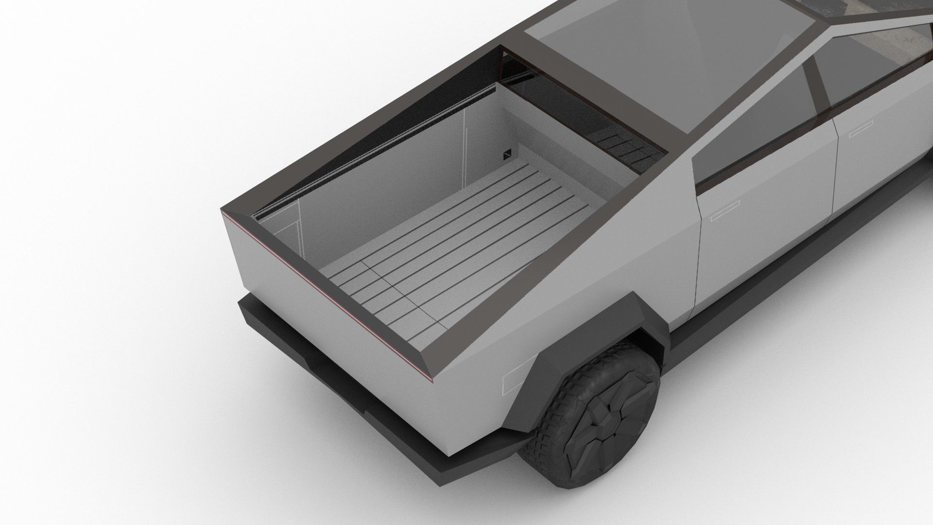 Cybertruck Tesla Low-poly 3D model_15