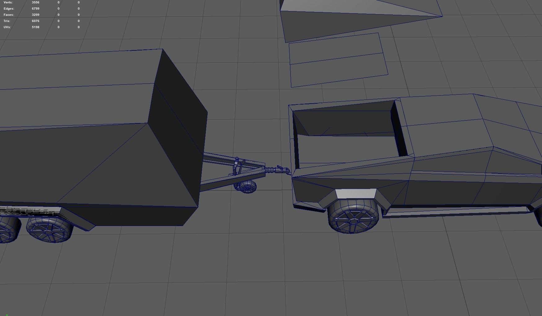 Cybertruck Tesla Low-poly 3D model_20