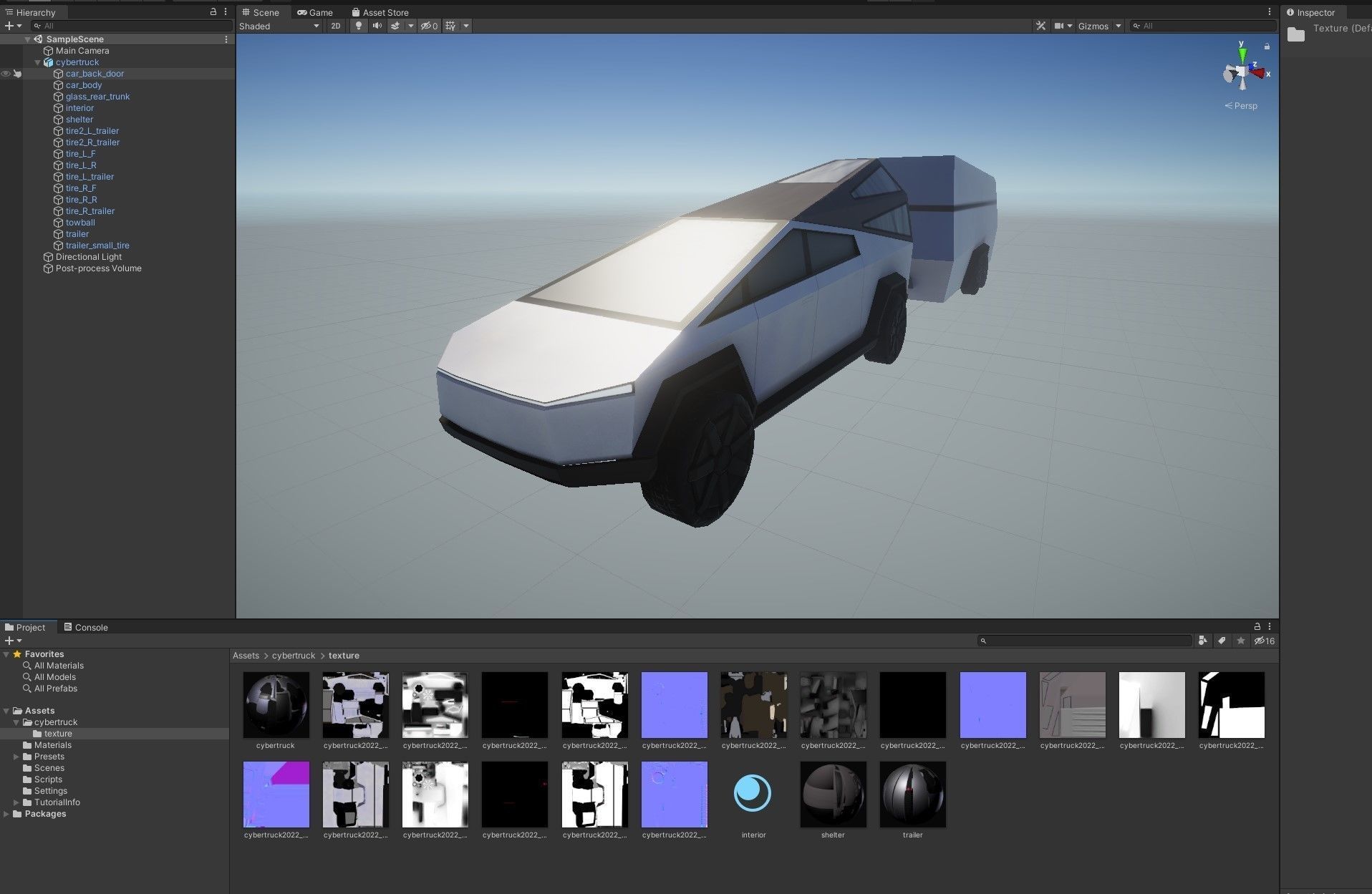 Cybertruck Tesla Low-poly 3D model_17