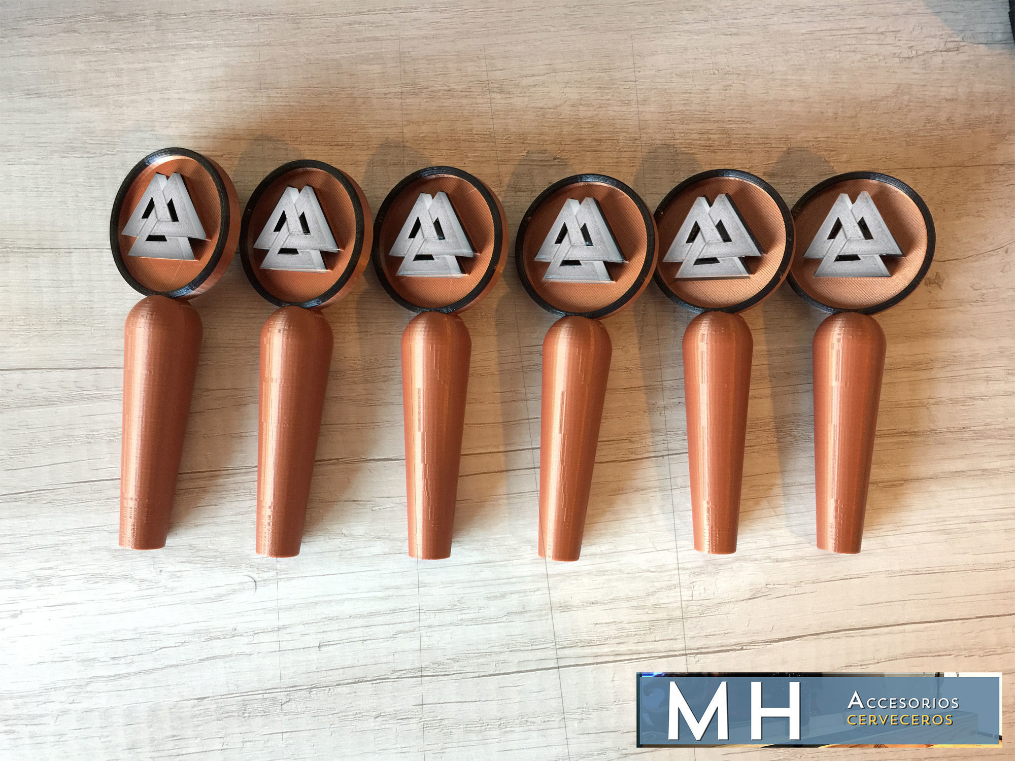 BEER TAP HANDLE BASE ENCASTRABLE with GRAPHIC CUSTOMIZABLE 3D model