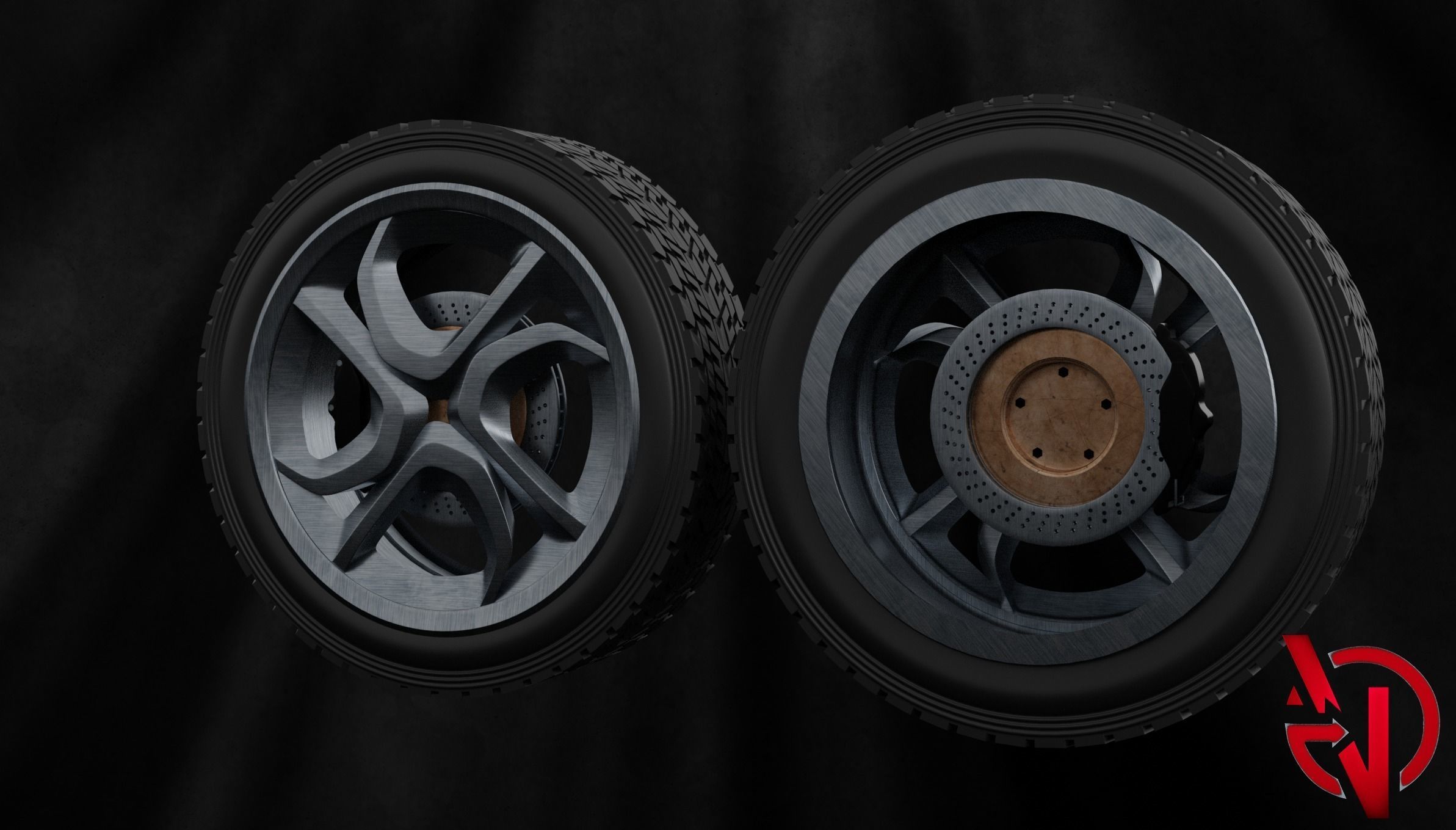 Sport Wheels 3D model_3
