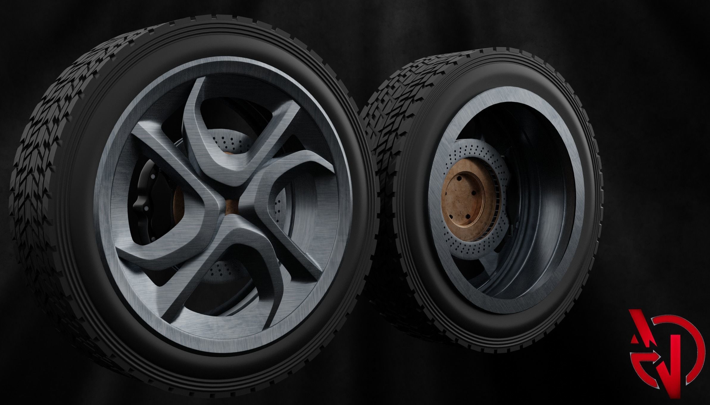 Sport Wheels 3D model_1