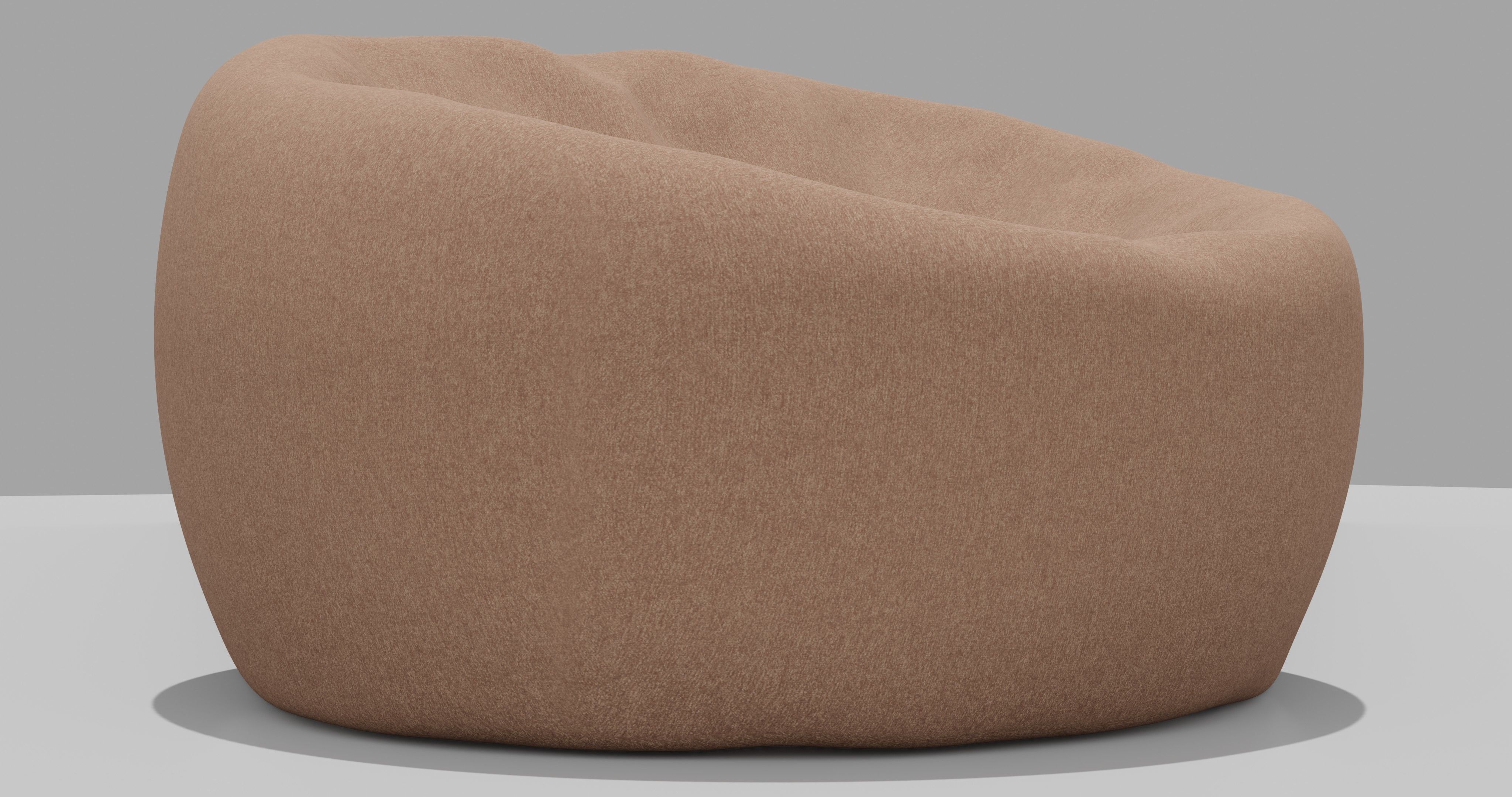 Beanbag bean bag chair 3D model_1