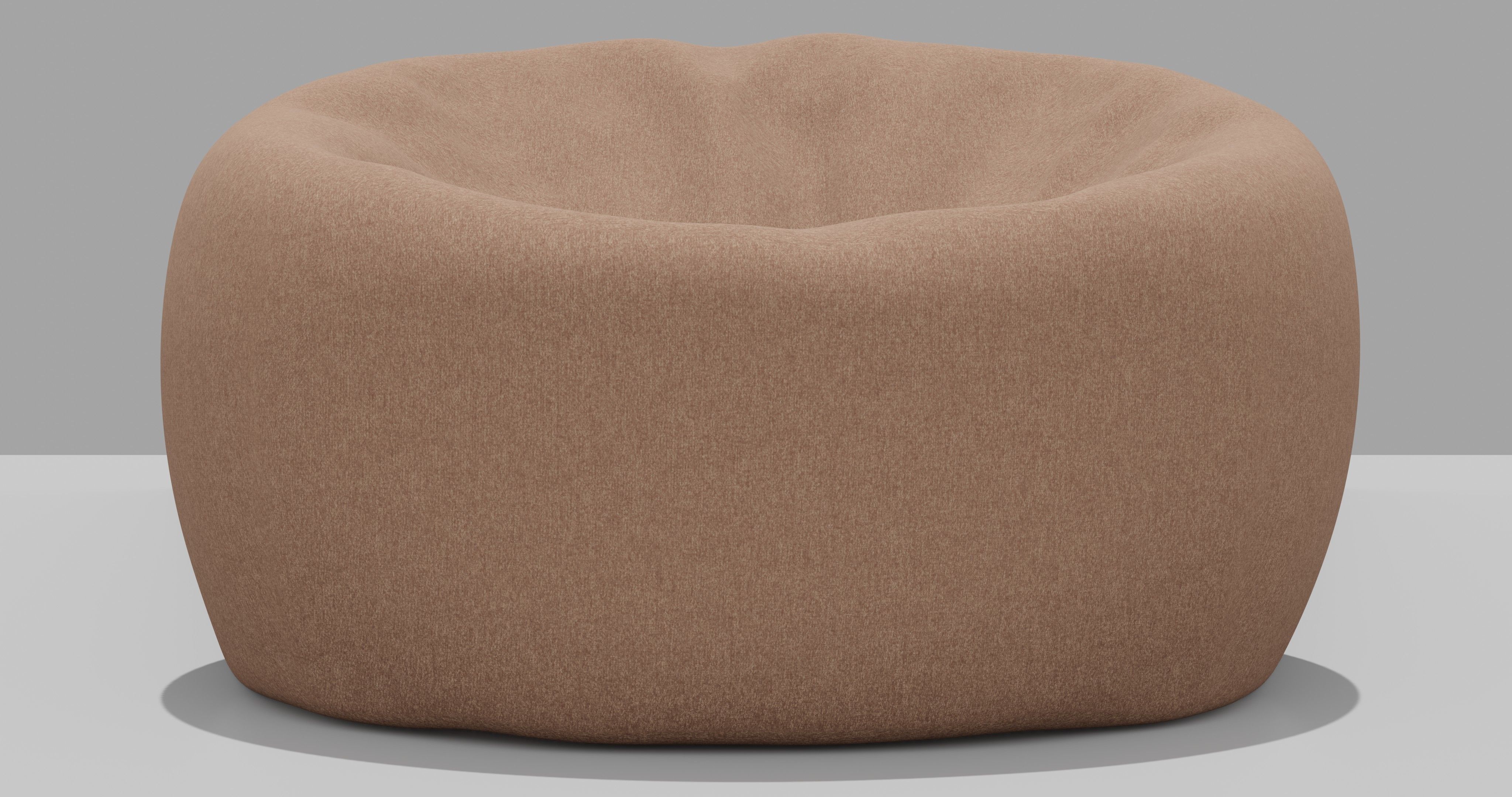 Beanbag bean bag chair 3D model_3