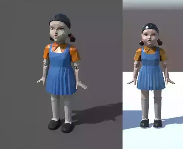 Squid Game  Fan Art Low-poly 3D model