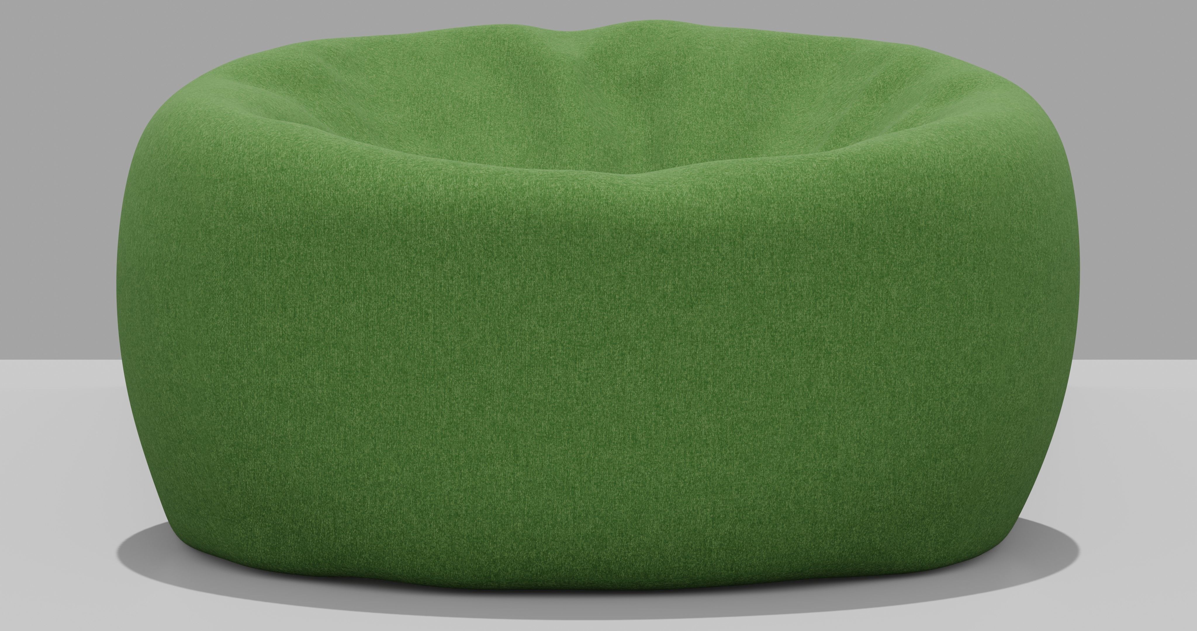 Beanbag bean chair 3D model_3