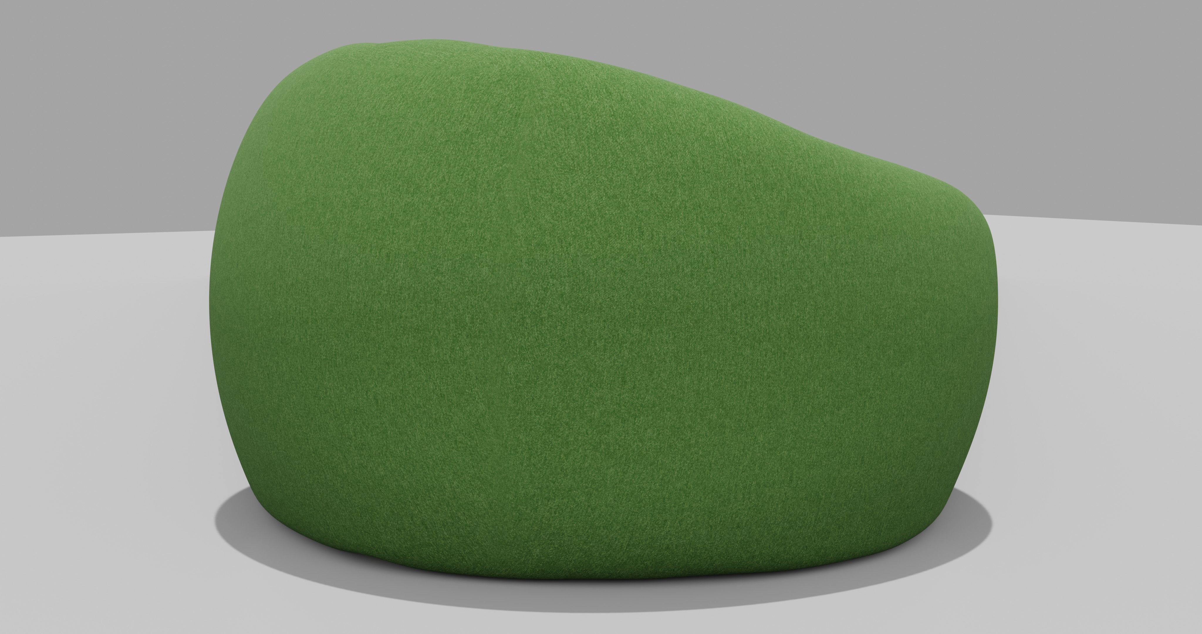 Beanbag bean chair 3D model_6