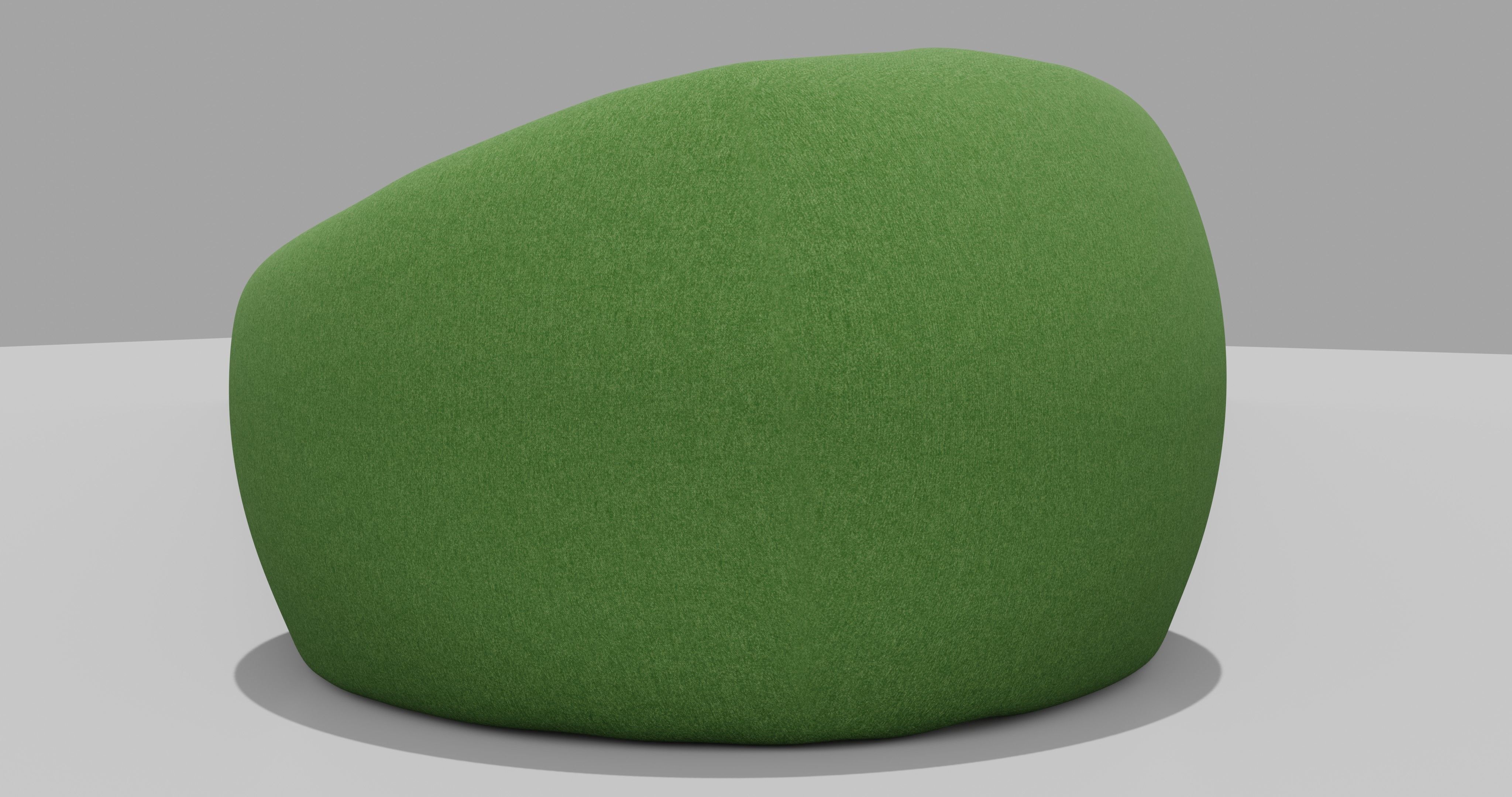 Beanbag bean chair 3D model_5