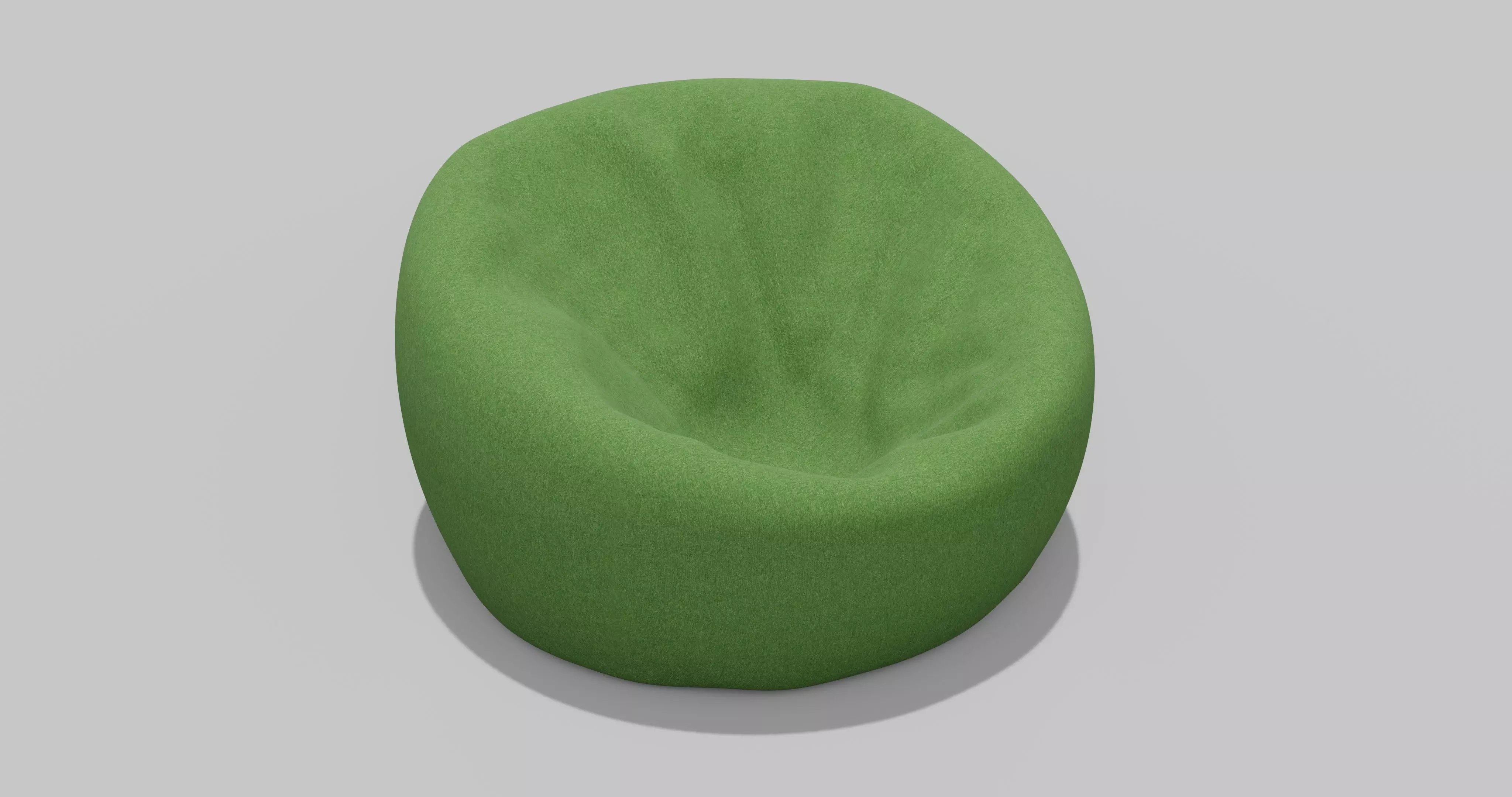Beanbag bean chair 3D model_0