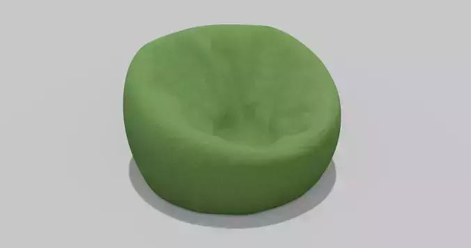 Beanbag bean chair 3D model