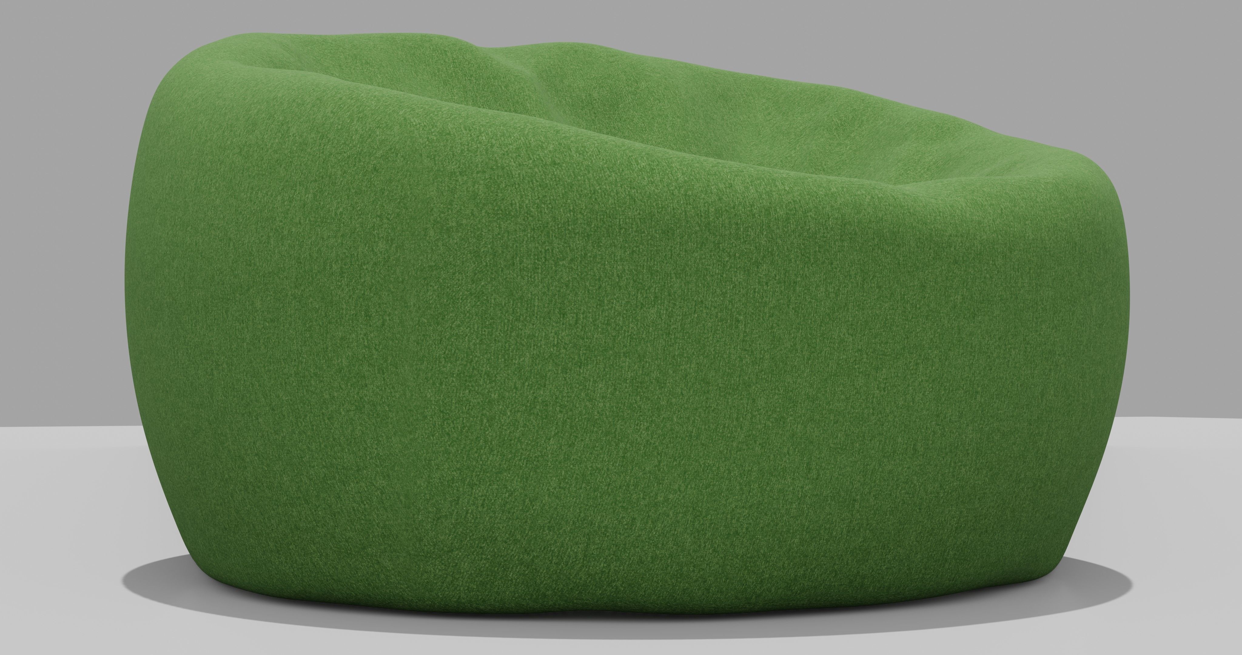 Beanbag bean chair 3D model_2