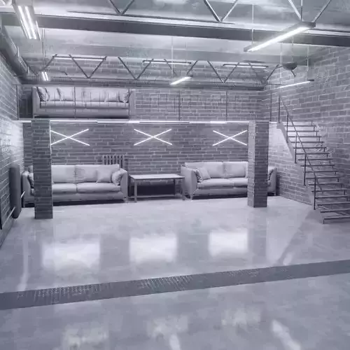 Warehouse loft 3D model