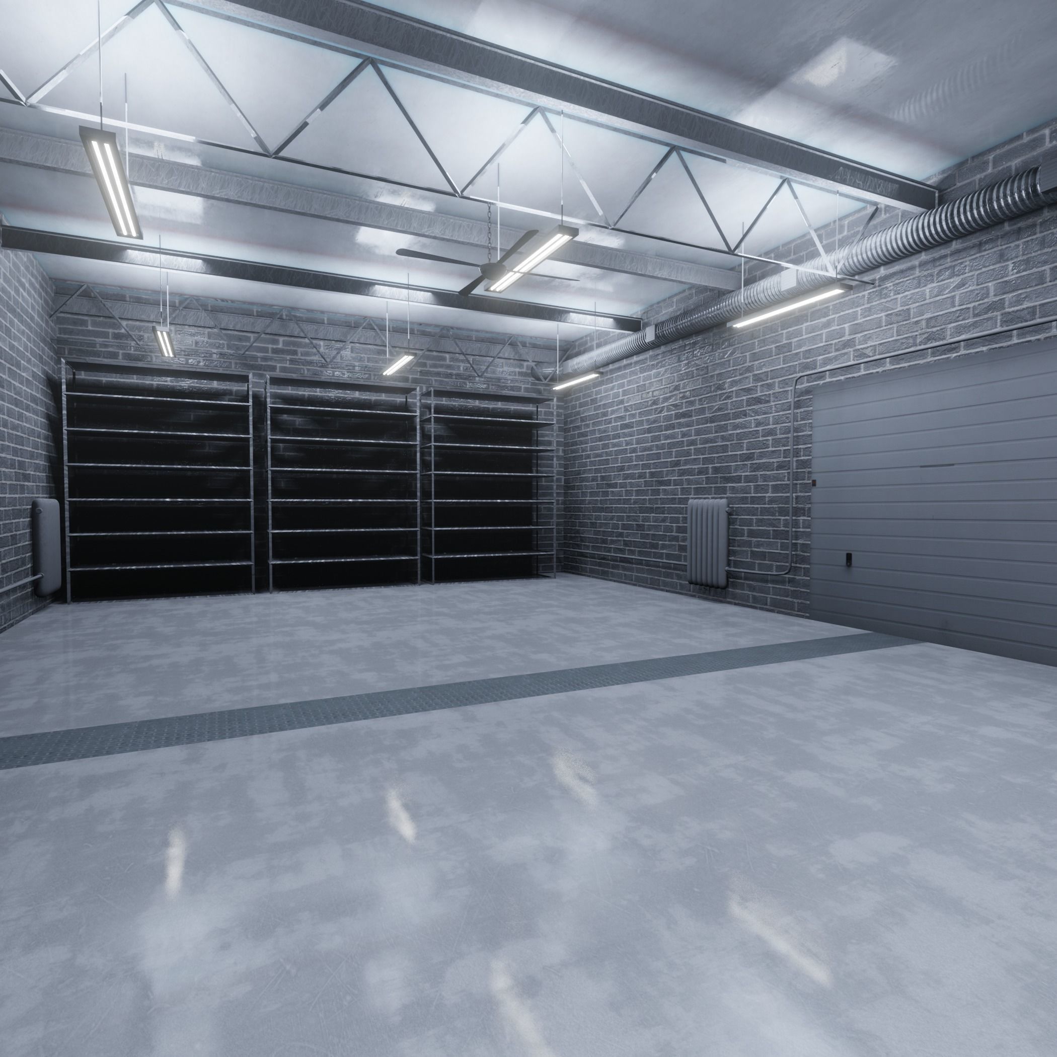 Warehouse loft 3D model_3