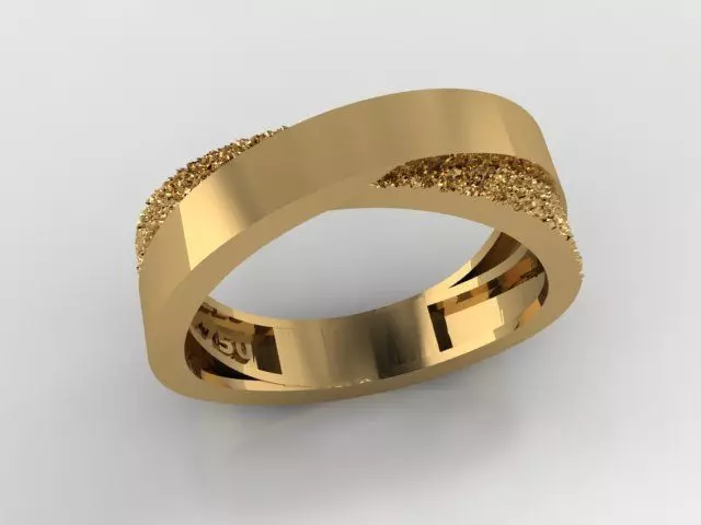 Engagement Ring 3D print model_0