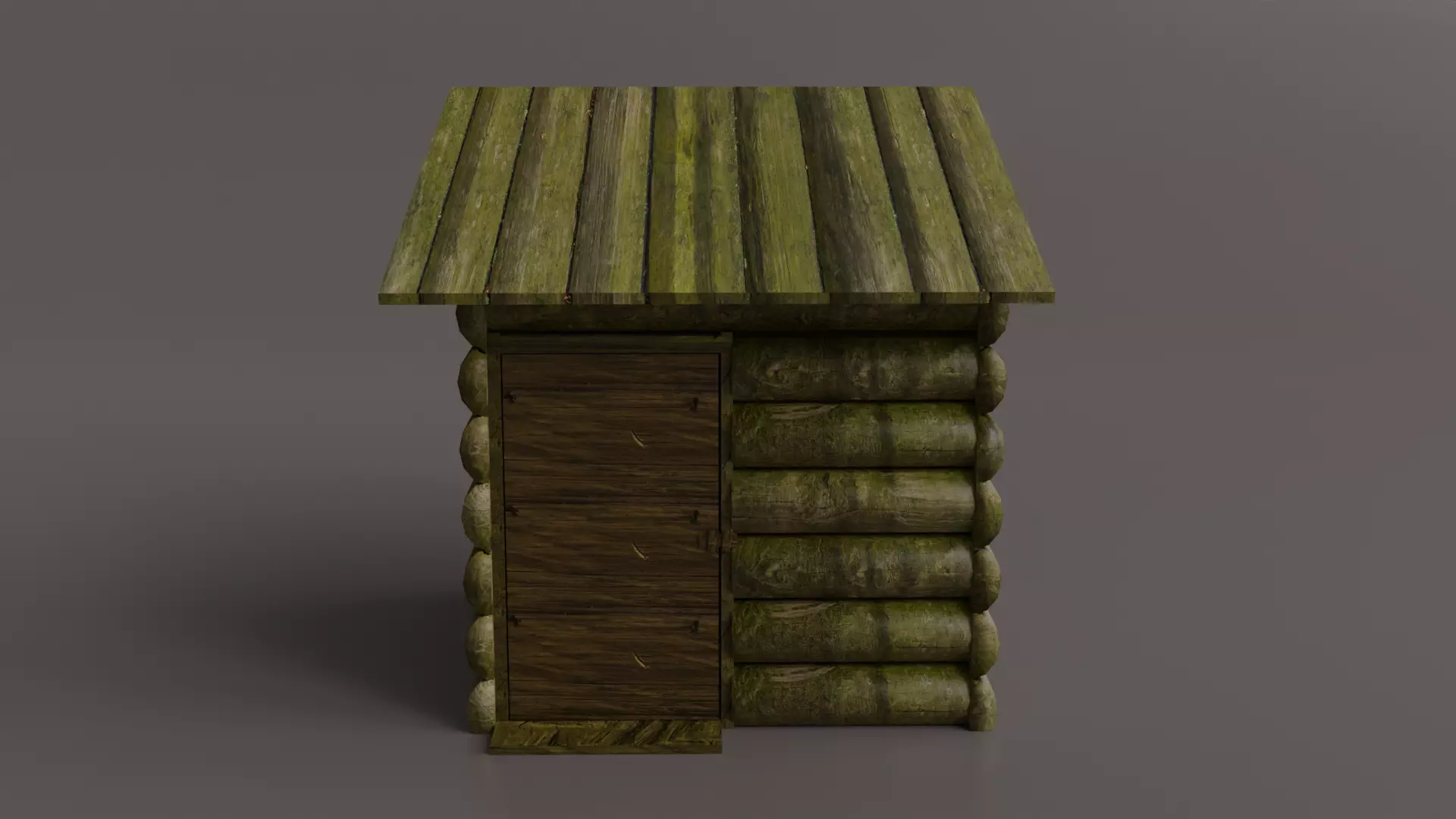 Mini Cabin 3D Low-poly 3D model_0