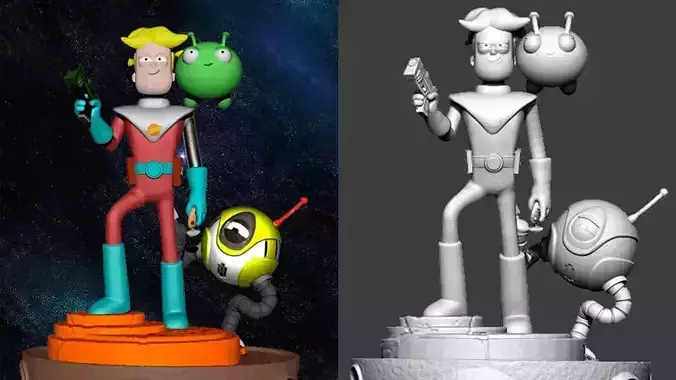 Final Space - Gary and  3D print model