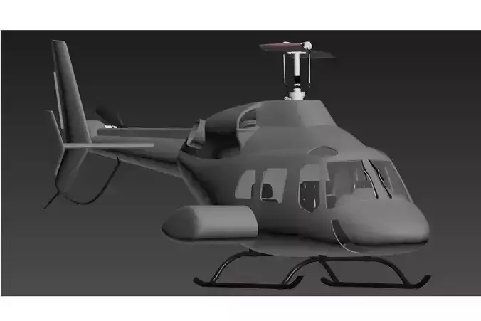 helicopter Free 3D model